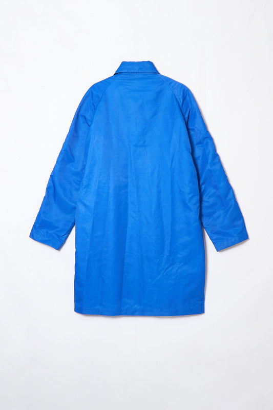 NYLON MAC COAT BLUE