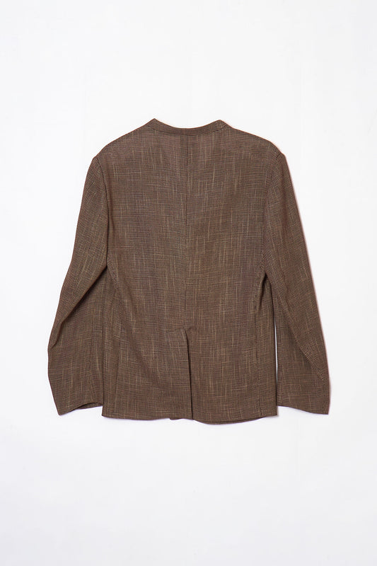 YNECK JACKET BROWN