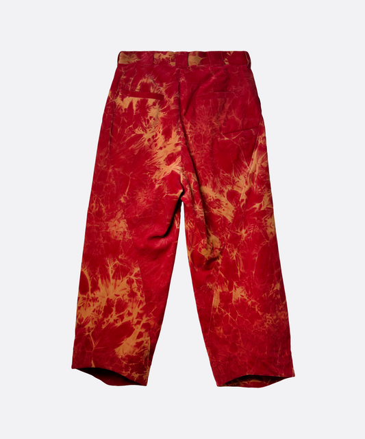 CORDUROY REVERSE TWISTED WORK PANTS RED