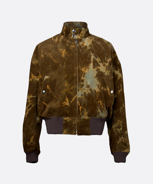 CORDUROY HARRINGTON JACKET BROWN