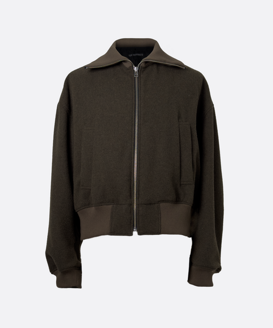 CROPPED FLIGHT JACKET KHAKI