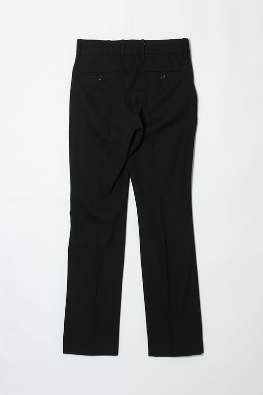 SLIM STRAIGHT TROUSERS BLACK