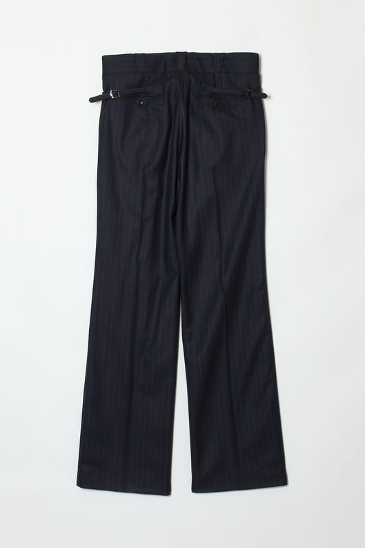 STRAIGHT STRIPE TROUSERS NAVY STRIPE