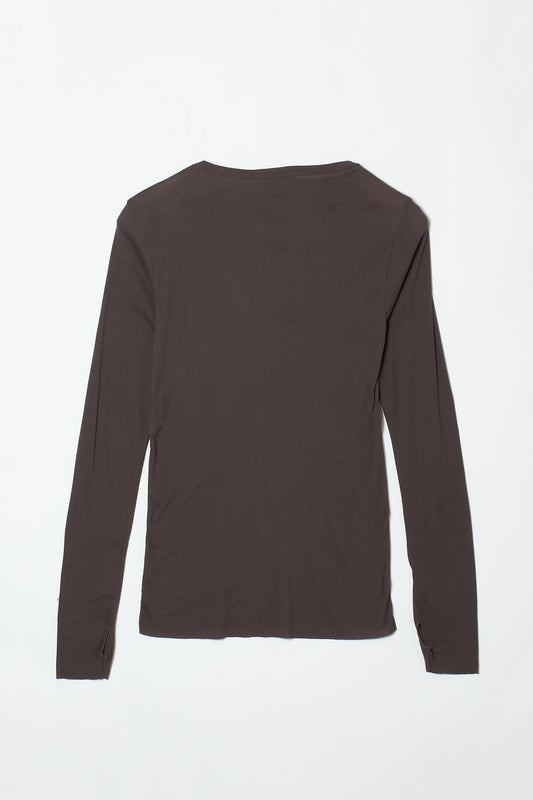 THUMBHOLE L/S TEE CHARCOAL