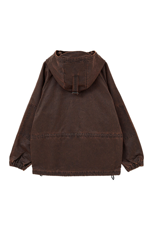 ANORAK JACKET BROWN
