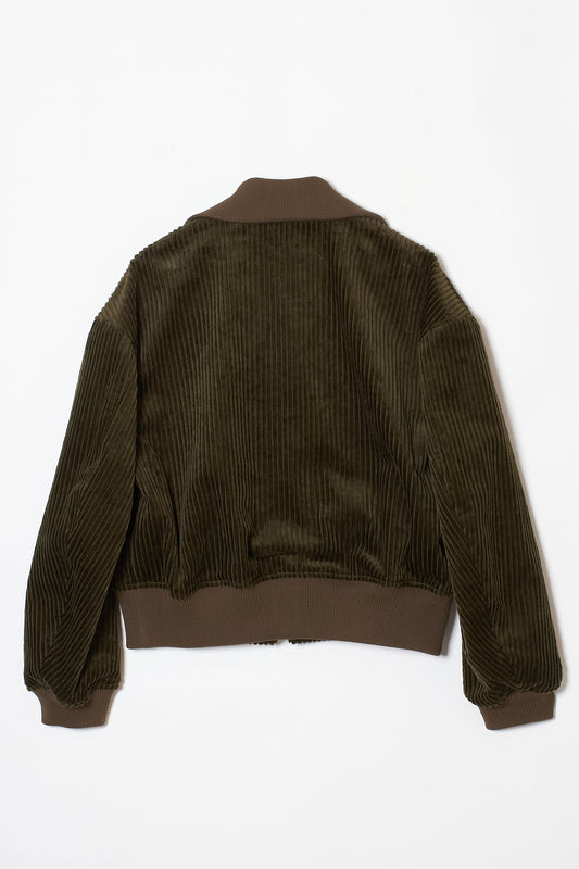 CROPPED FLIGHT JACKET KHAKI