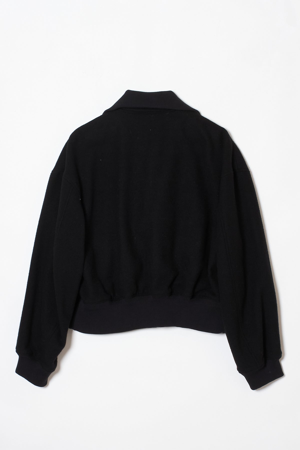 CROPPED FLIGHT JACKET BLACK