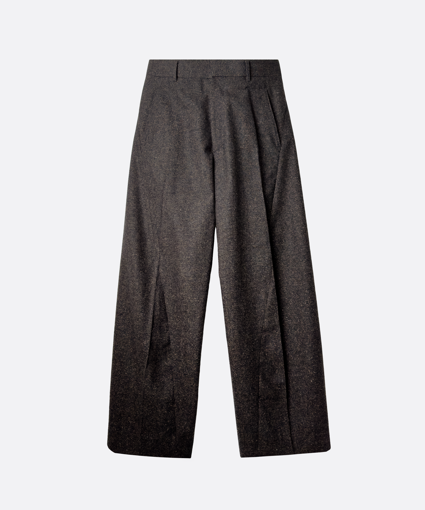 TWISTED TROUSERS DARK BROWN