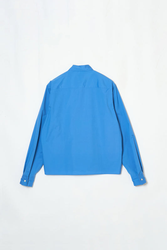 CROPPED GLASS HOLDER SHIRTS BLUE