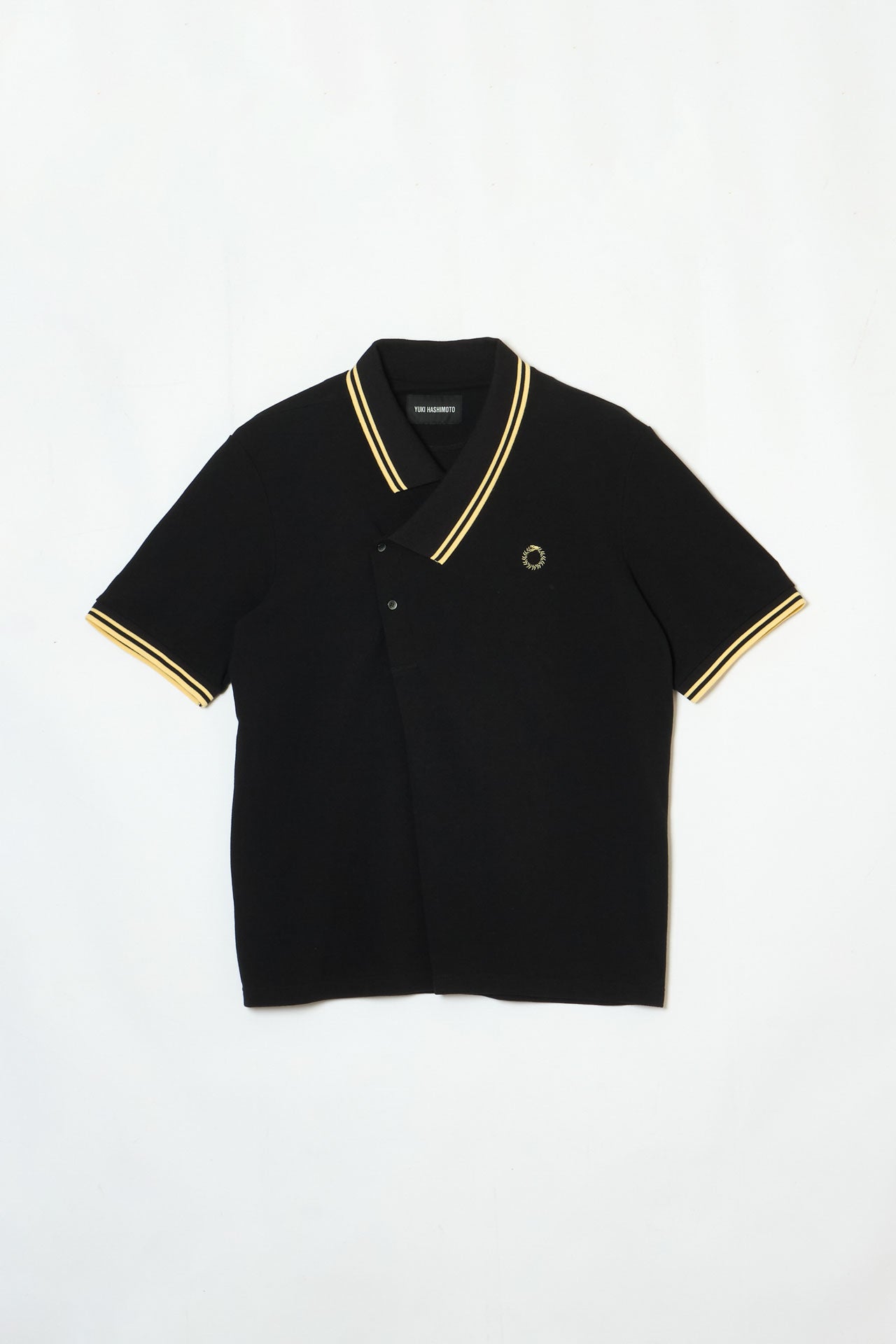 YNECK POLO SHIRTS BLACK
