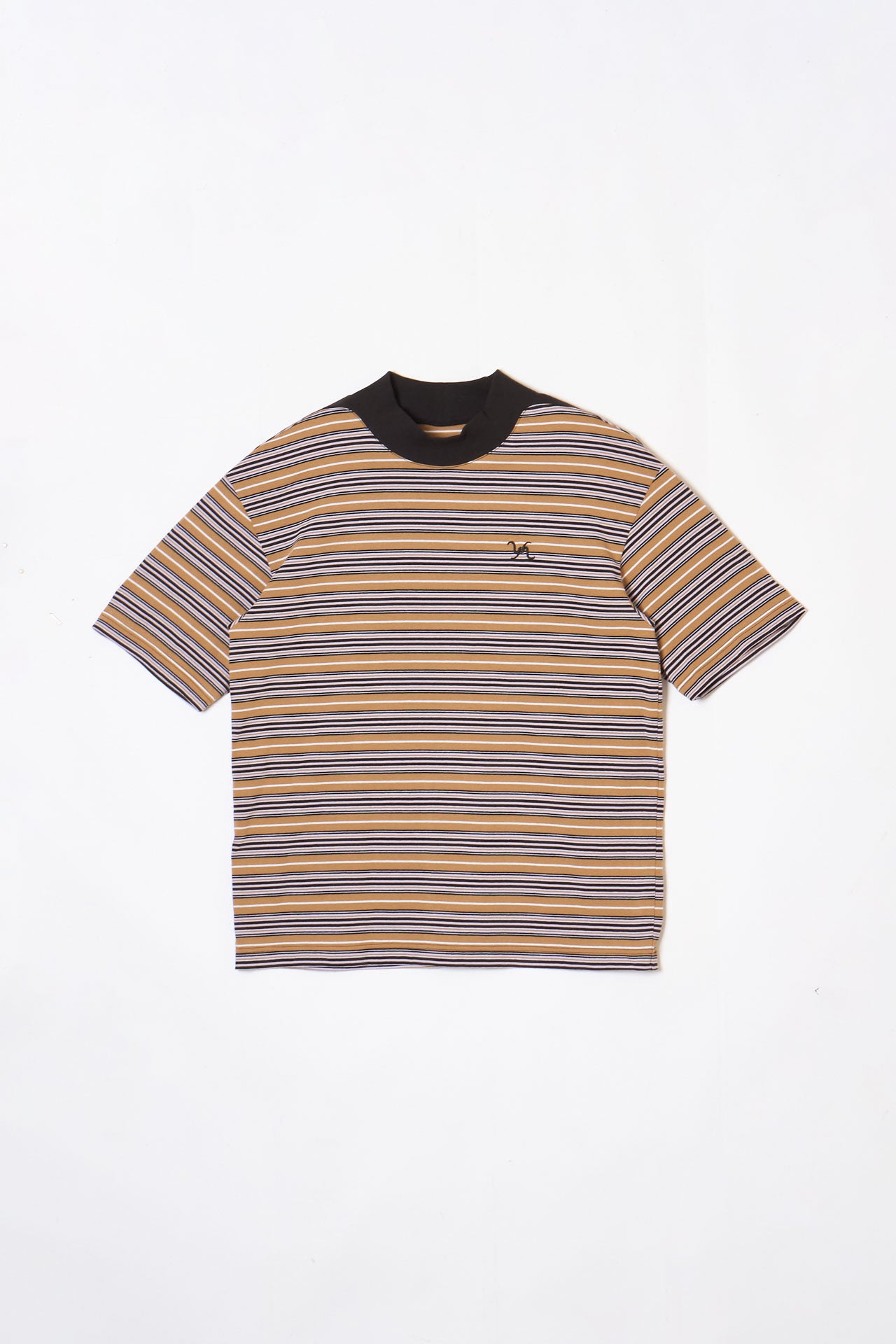 MOCKNECK TEE BEIGE