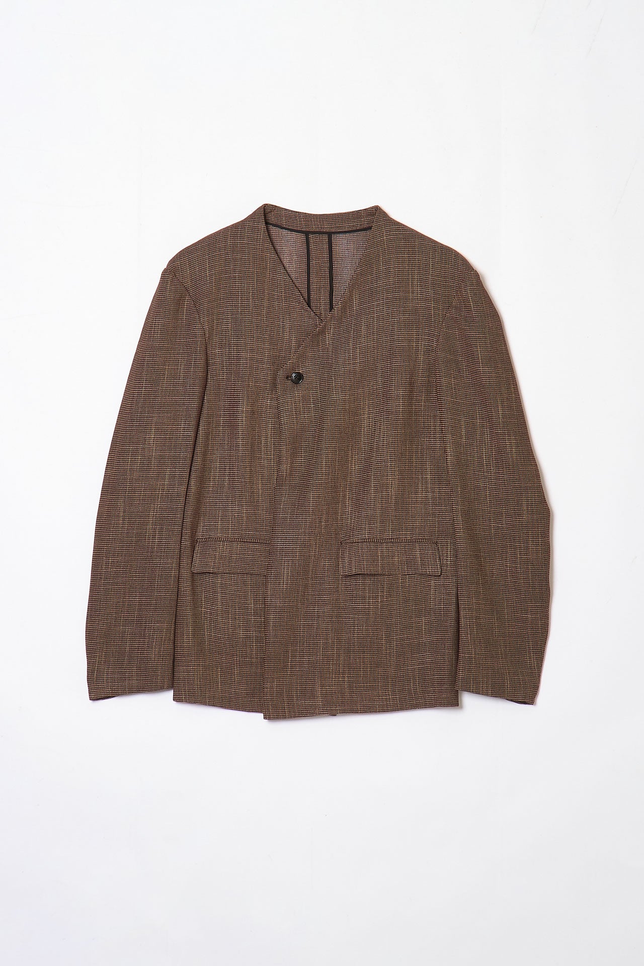 YNECK JACKET BROWN