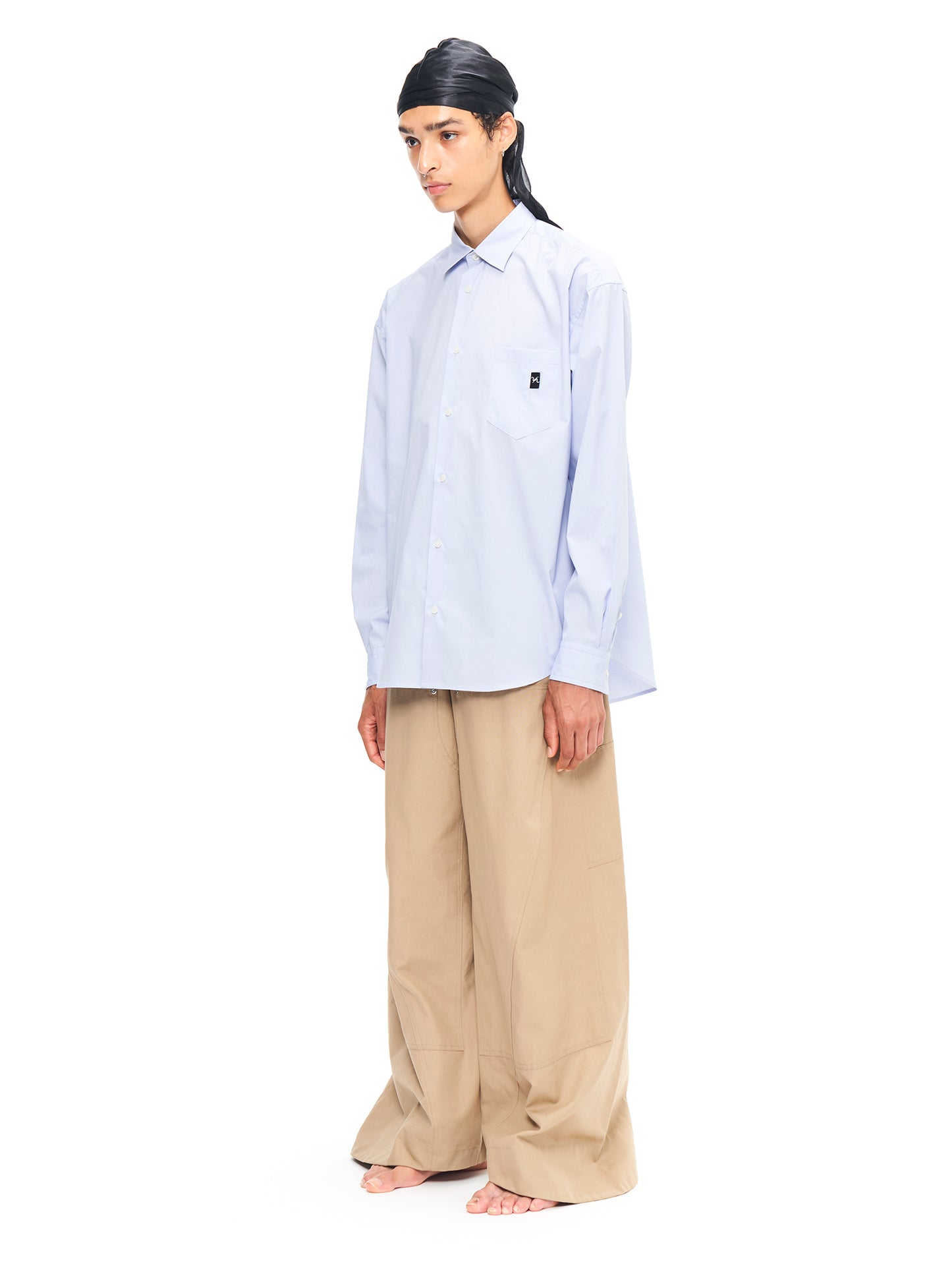 BAGGY TWISTED DOUBLE KNEE PANTS BEIGE