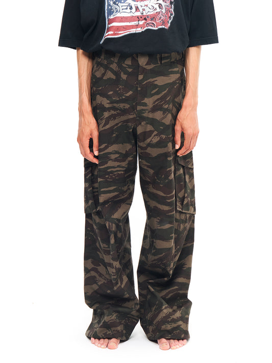 TWISTED MILITARY PANTS CAMO