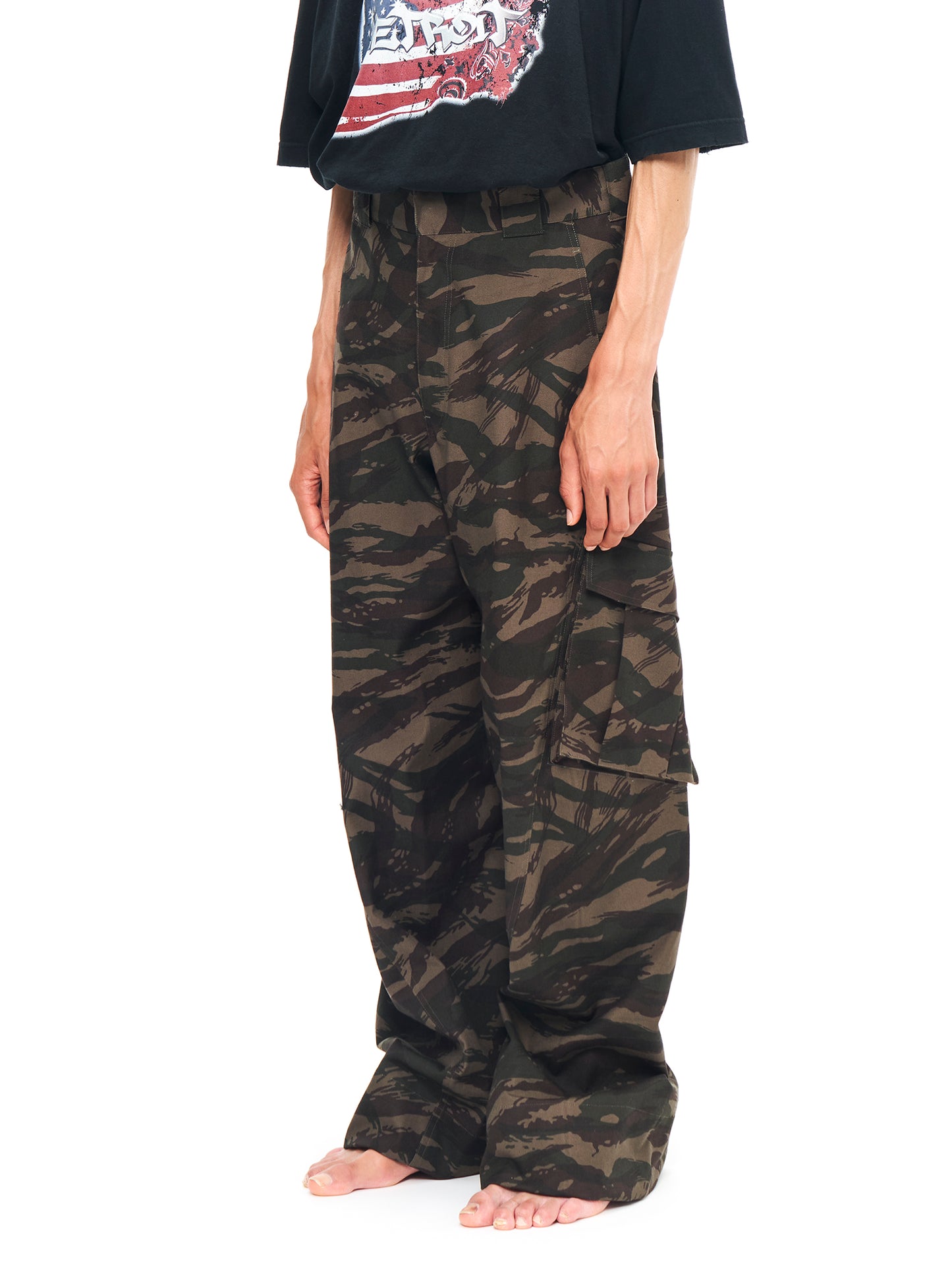 TWISTED MILITARY PANTS CAMO