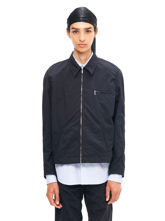 NYLON SHORT JACKET BLACK