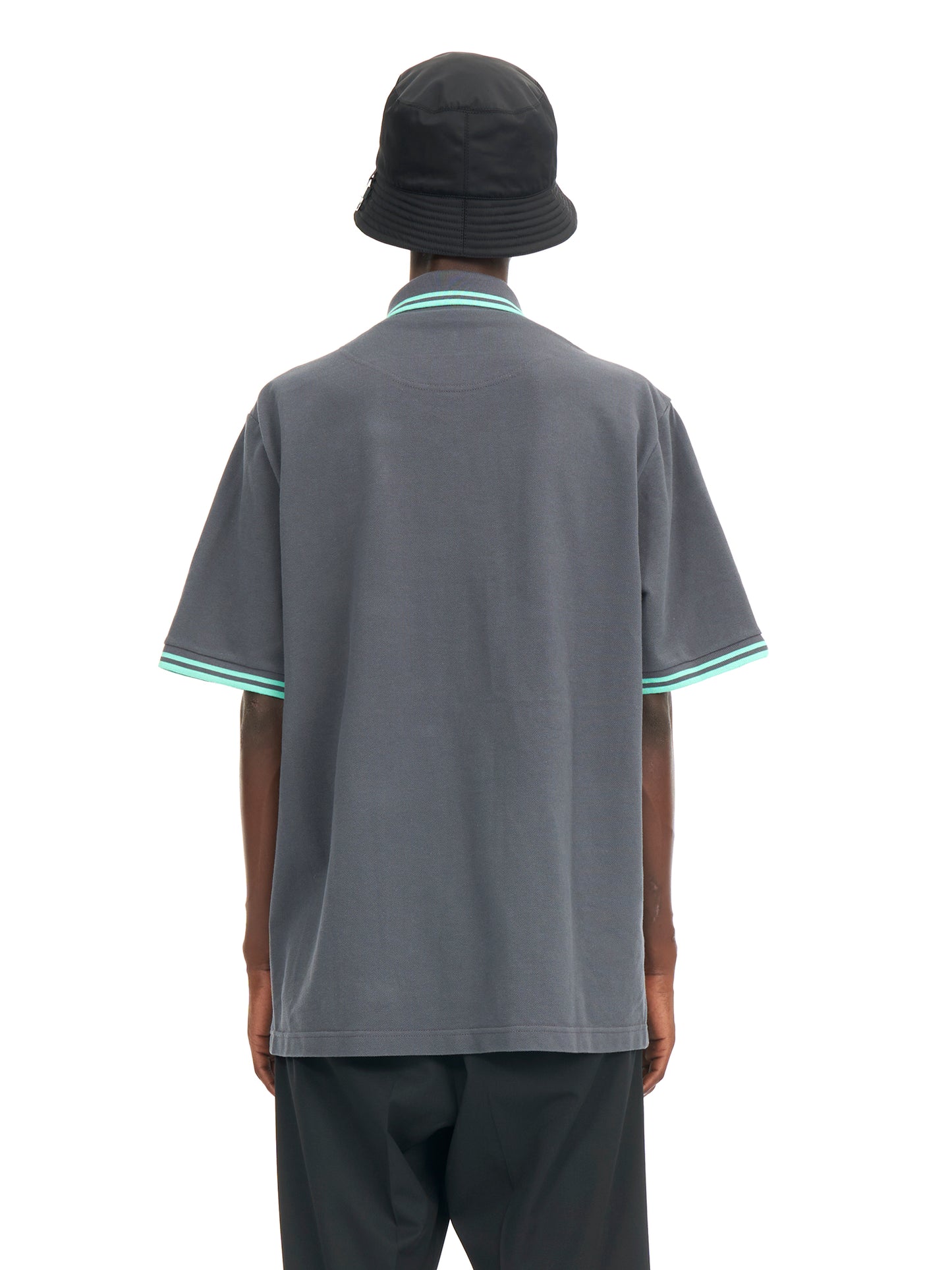 YNECK POLO SHIRTS GREY