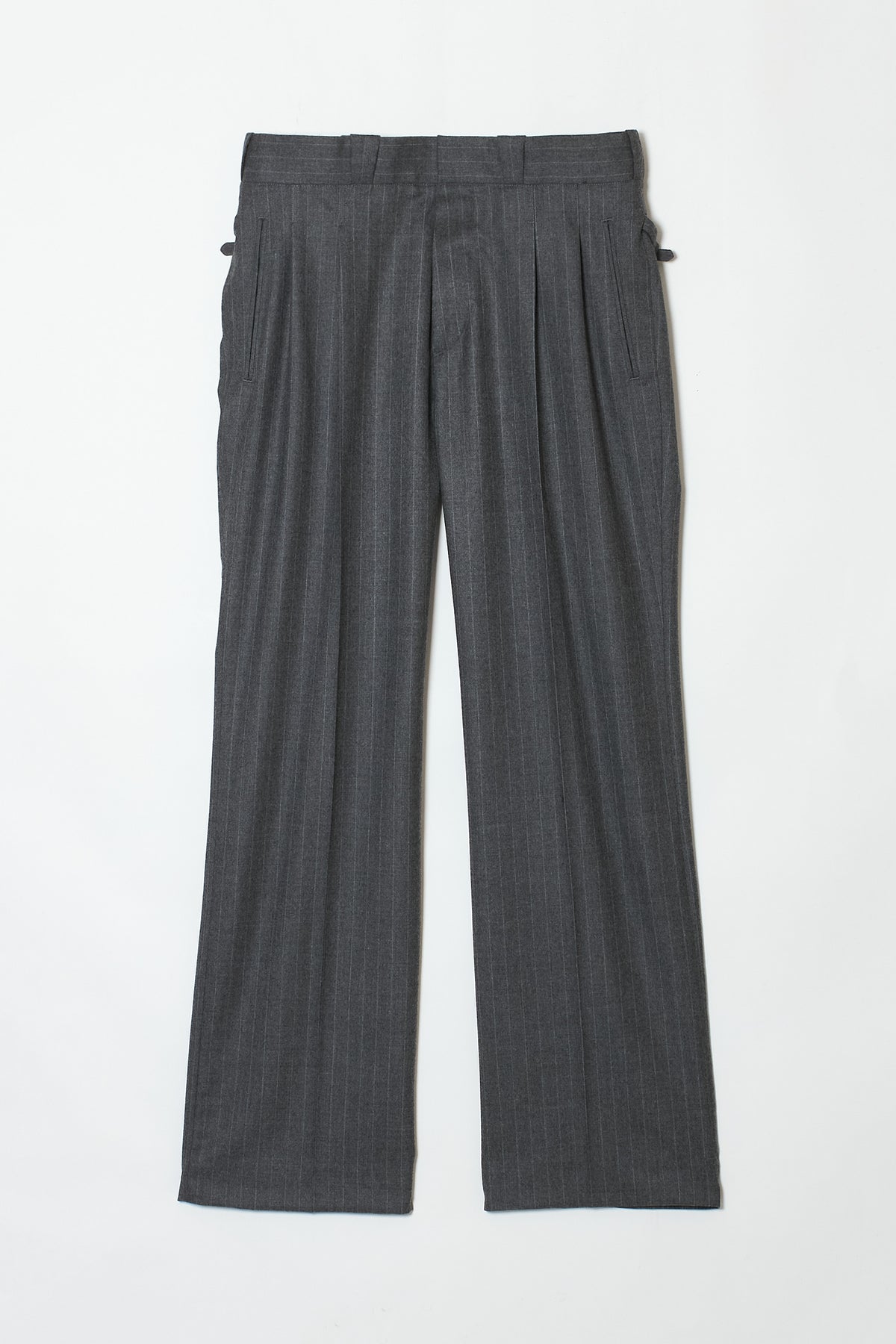 STRAIGHT STRIPE TROUSERS GREY STRIPE