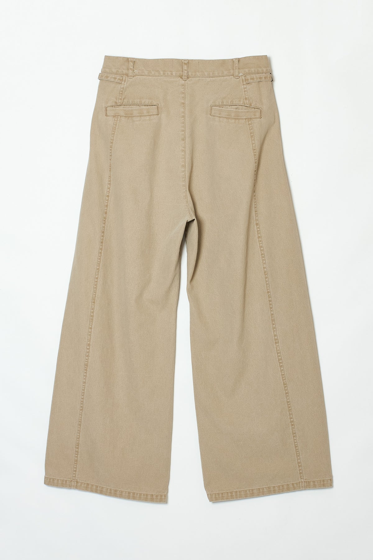 TWO TUCK PANTS BEIGE