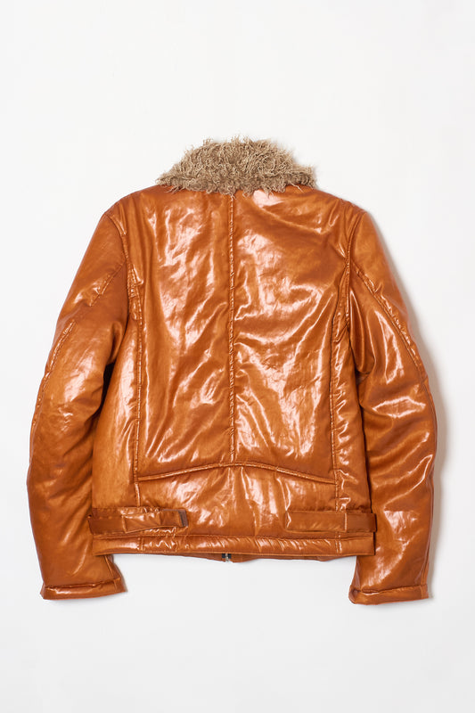 PADDED RIDERS JACKET CAMEL