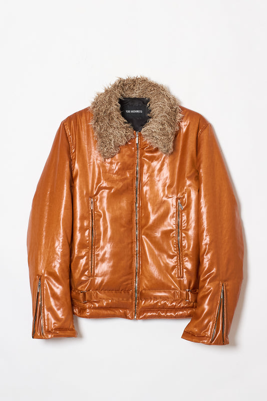 PADDED RIDERS JACKET CAMEL