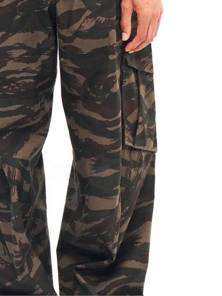 TWISTED MILITARY PANTS CAMO