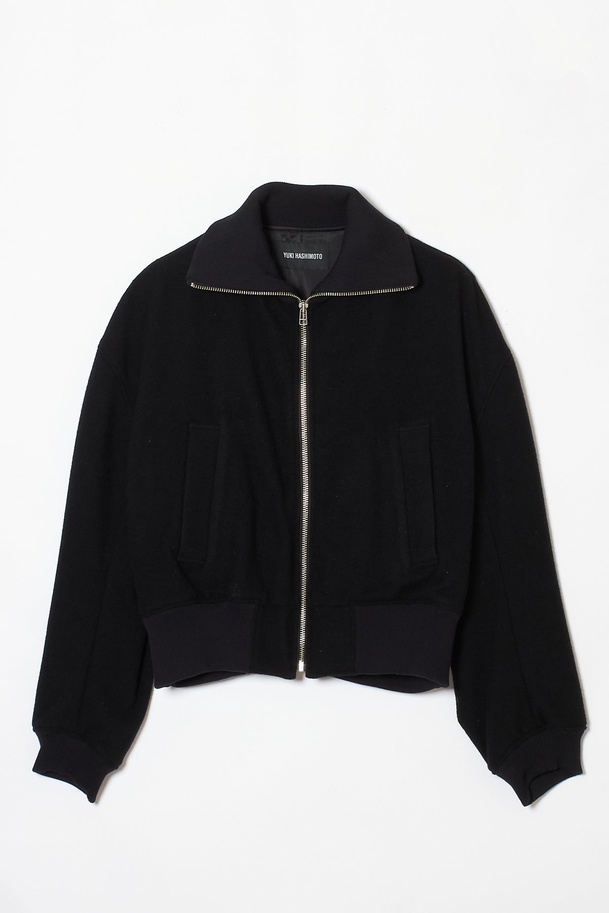 CROPPED FLIGHT JACKET BLACK