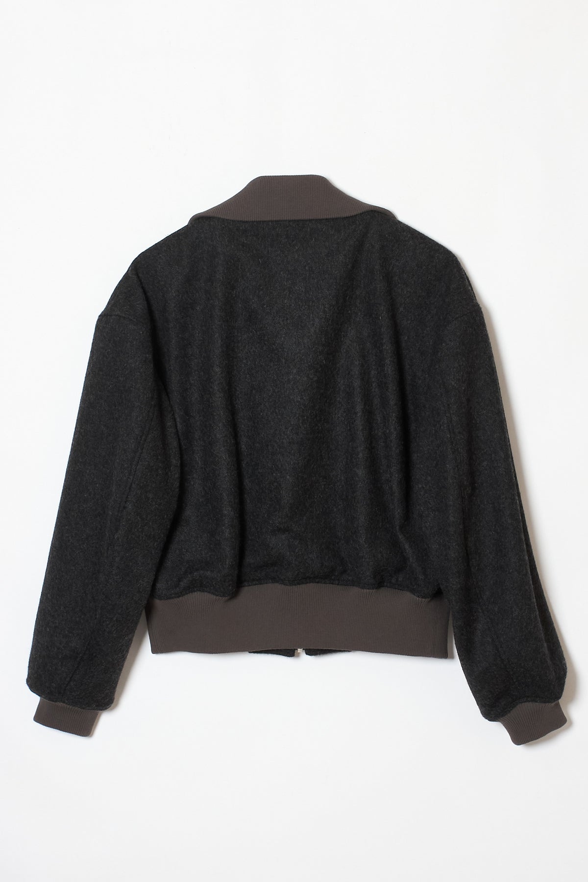 CROPPED FLIGHT JACKET DARK GREY