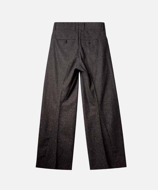 TWISTED TROUSERS DARK BROWN