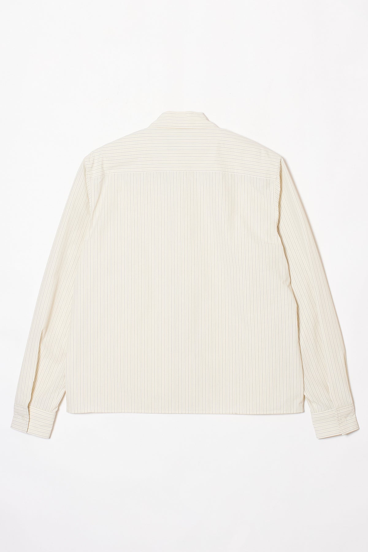 CROPPED GLASS HOLDER SHIRTS IVORY STRIPE