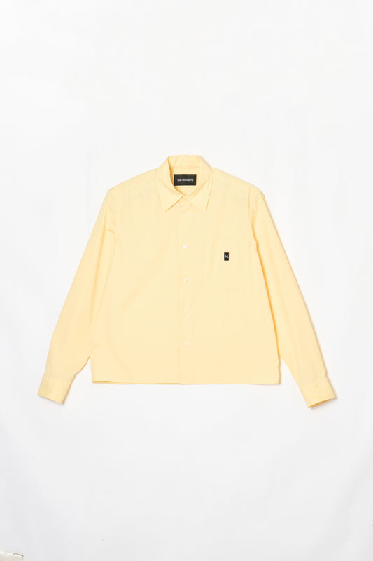CROPPED GLASS HOLDER SHIRTS YELLOW