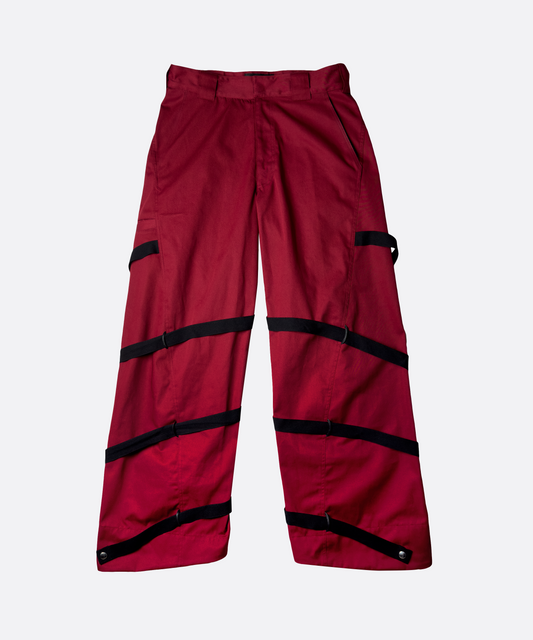 TWISTED BONDAGE WORK PANTS RED