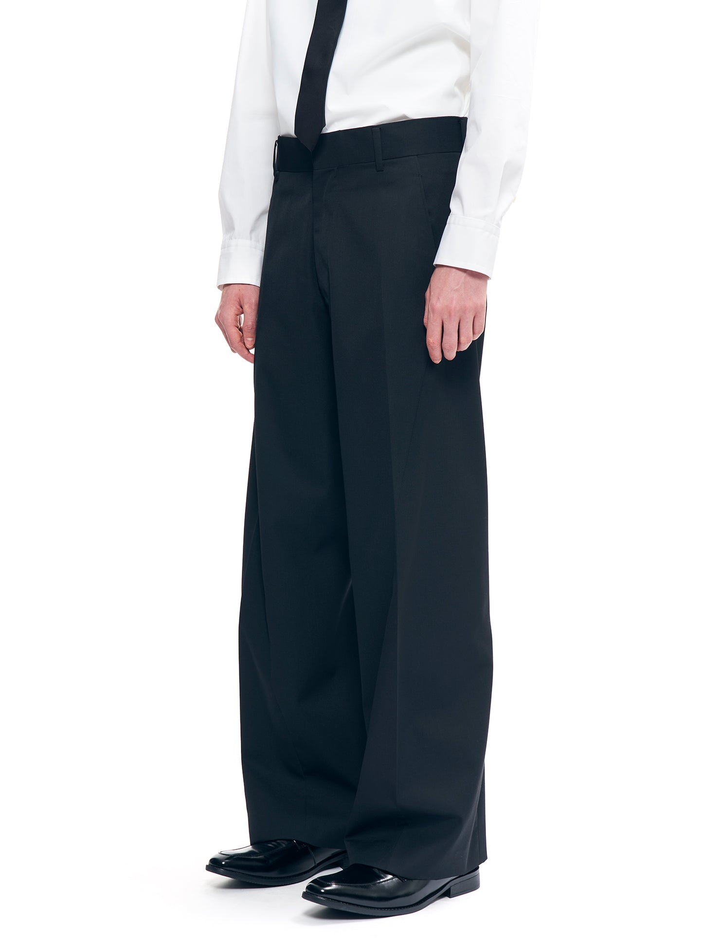 TWISTED TROUSERS BLACK