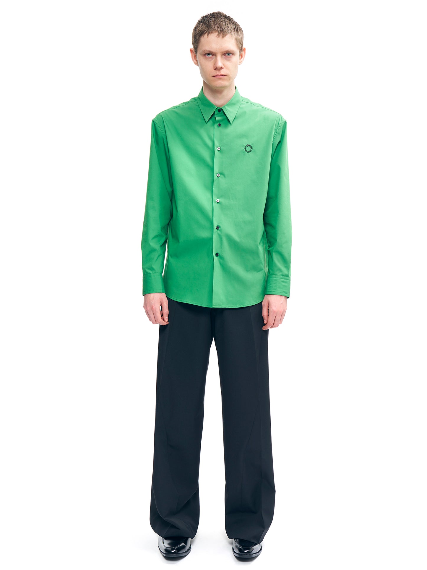 REGULAR COLLAR SHIRTS GREEN