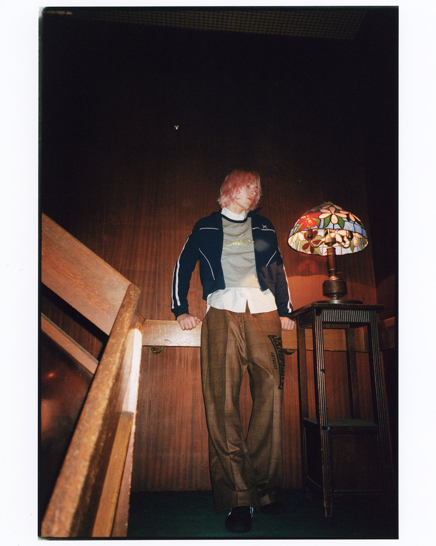 TAILORED TRAINING TROUSERS CHECK